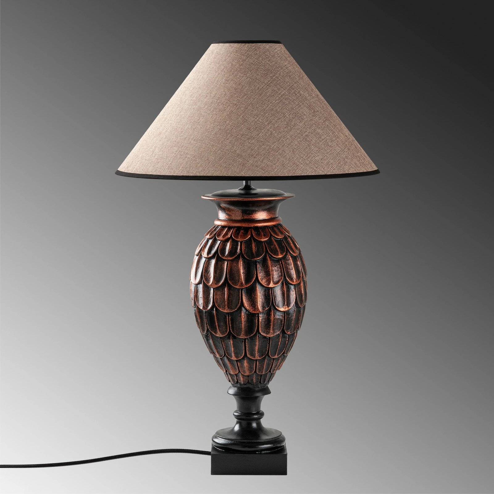Llambë tavoline Opviq, ELEGANZE-5304, ngjyrë kafe