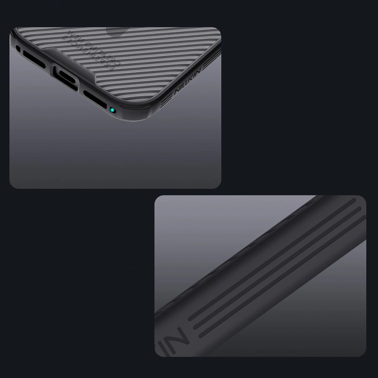 Mbështjellës Nillkin CamShield Pro për iPhone 17 Pro, MagSafe kompatibil, PC+TPU, transparent i zi