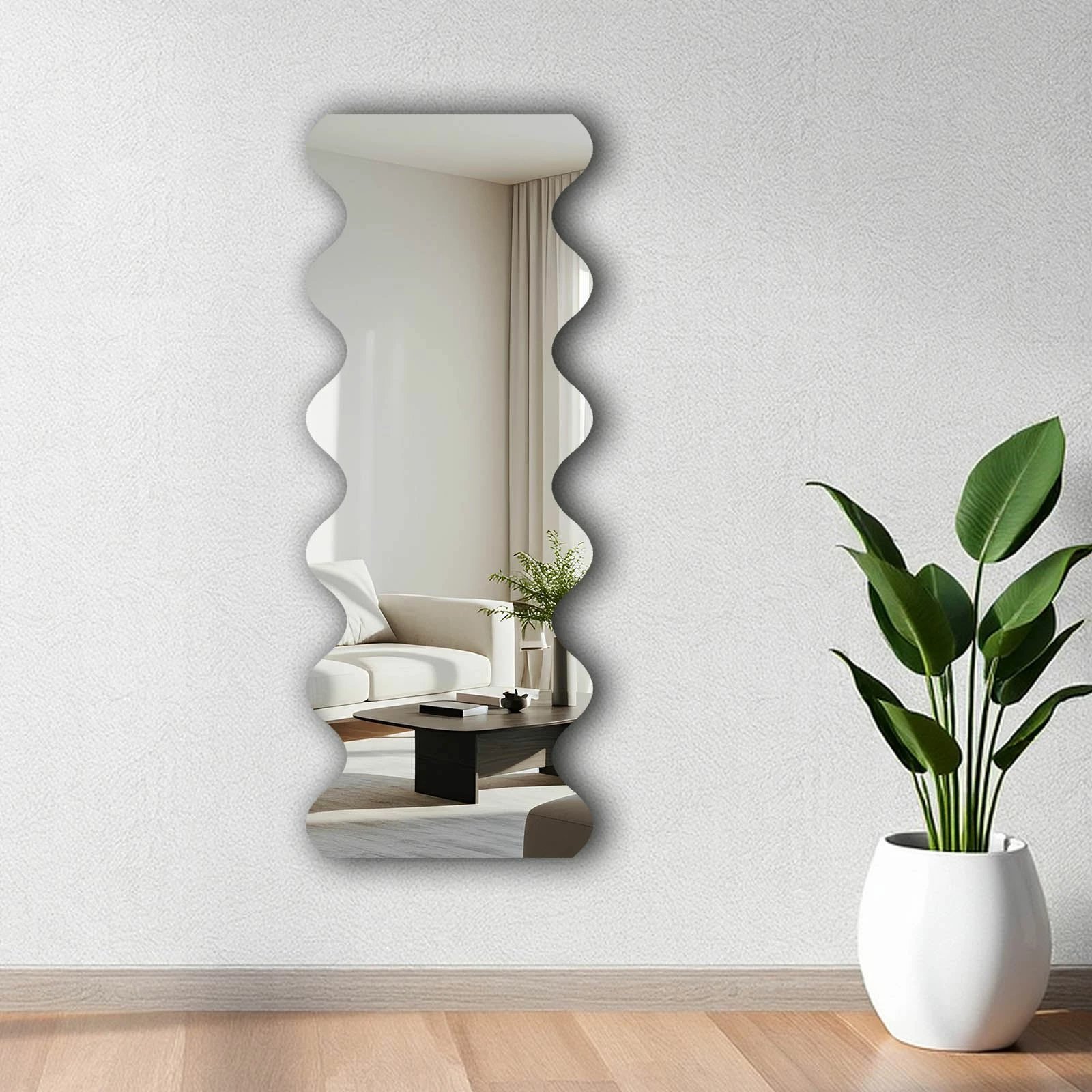 Pasqyrë dekorative Skye, shumëngjyrëshe, 52x135cm, 52135Ayna-006