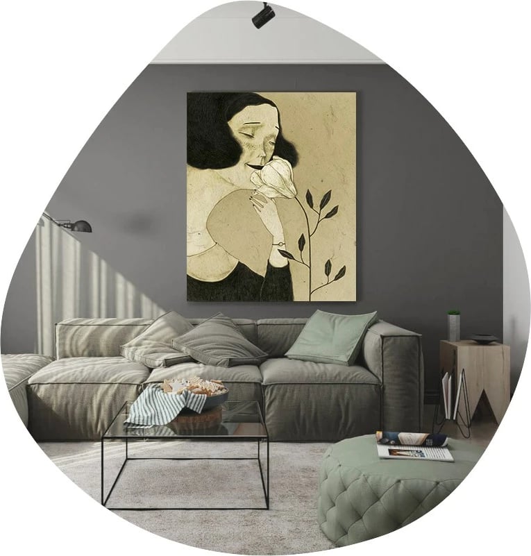 Pasqyrë murale Hanah Home, Besso, e zezë