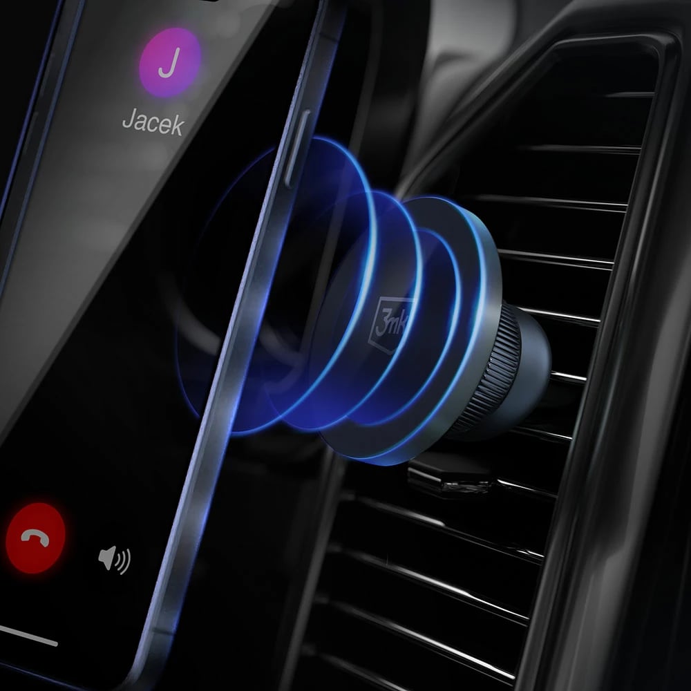 Mbajtës magnetik për celular 3mk MagHolder, për grilë të ajrit, i zi