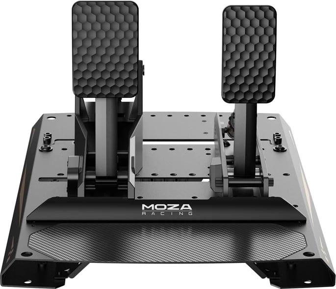 Set pedalesh simracing Moza Racing RS082 me mBooster, për PC/Xbox, e zezë