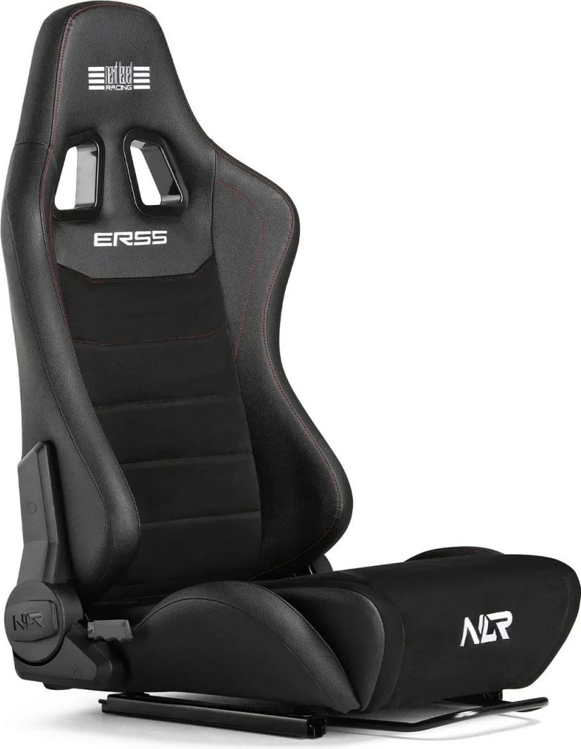 Karrige sim racing Next Level Racing ERS5 Elite, lëkurë PU dhe zamshe, e zezë