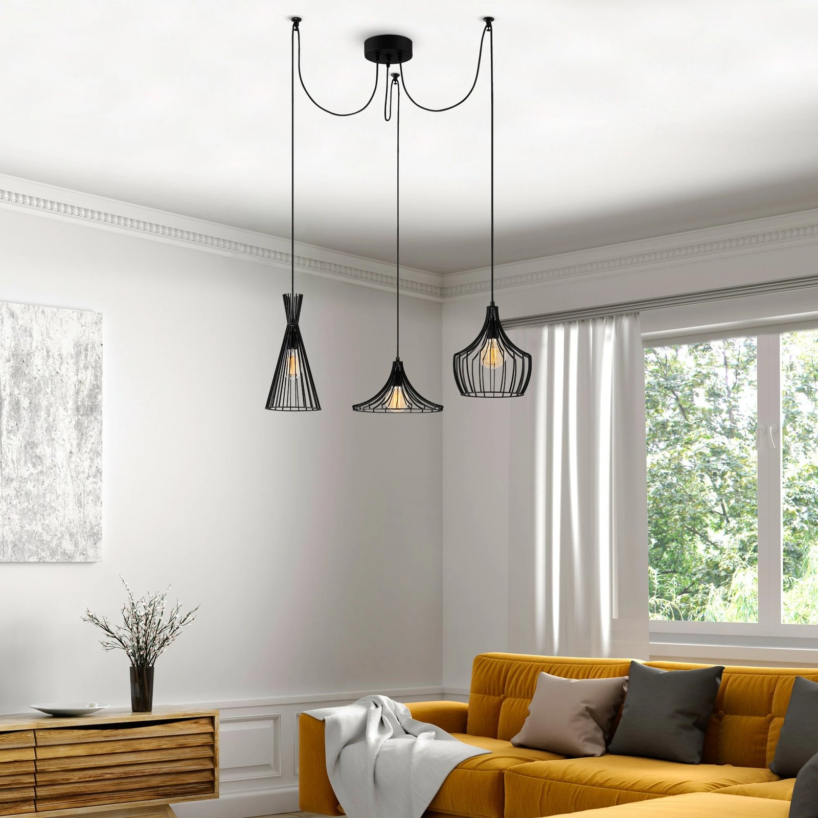 Llambë tavani Opviq, Mezopotamya, e zezë, N-1291