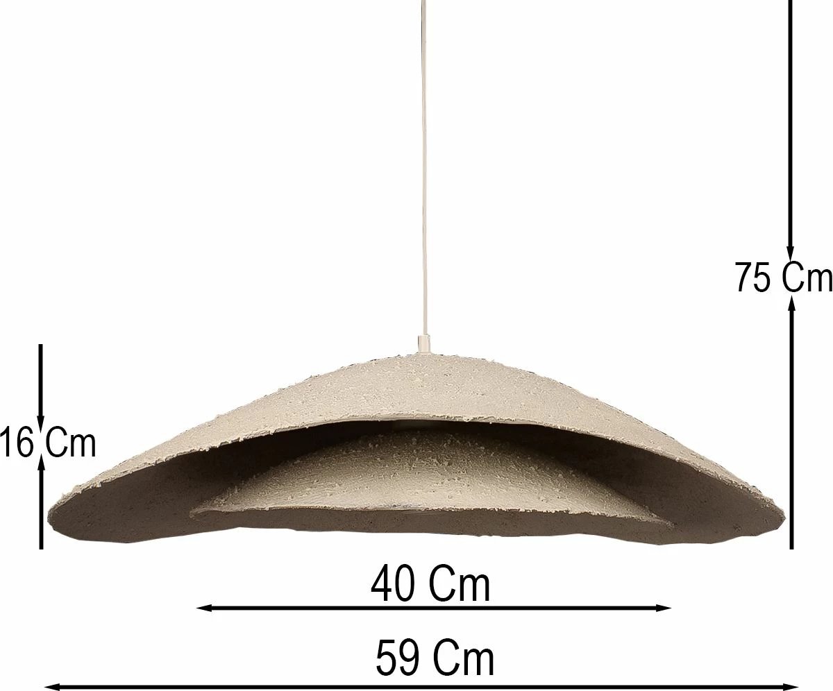 Llambë tavani Opviq, BK223, ngjyrë krem dhe e bardhë