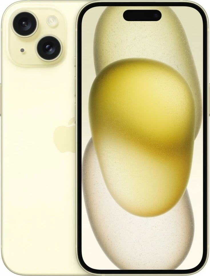 Celular Apple iPhone 15, 128GB, e verdhë