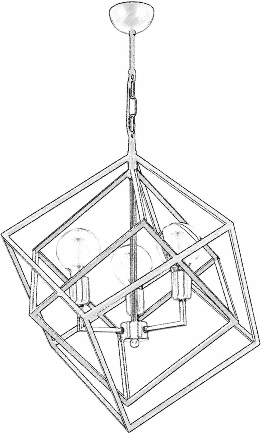 Llambë tavani Opviq, AV-1722-3BSY, metalike, e zezë dhe ari