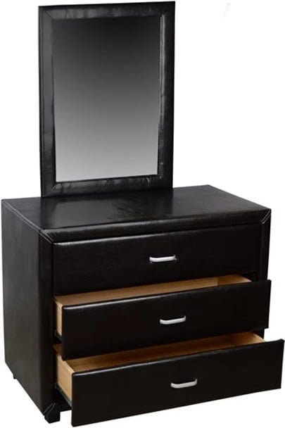 Tavolinë për grim me pasqyrë Jazz PU kafe FH534.01 97x53.5x159cm