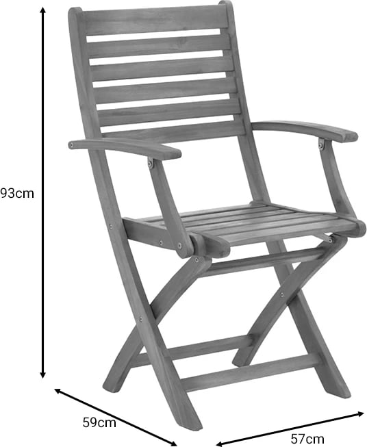 Tavolinë me karrige Gorpo-Carpuva set prej 3 copash, dru akacie i fortë natyral D70x74cm