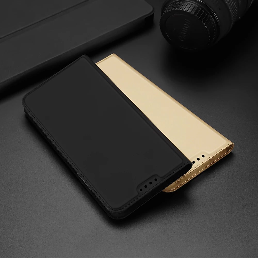 Mbështjellës Dux Ducis Skin Pro për Xiaomi Redmi 11A / Poco C55 / Redmi 12C, me kapak, xhep kartele, gold Mbështjellës Dux Ducis Skin Pro për Xiaomi Redmi 11A / Poco C55 / Redmi 12C, me kapak, xhep kartele, gold