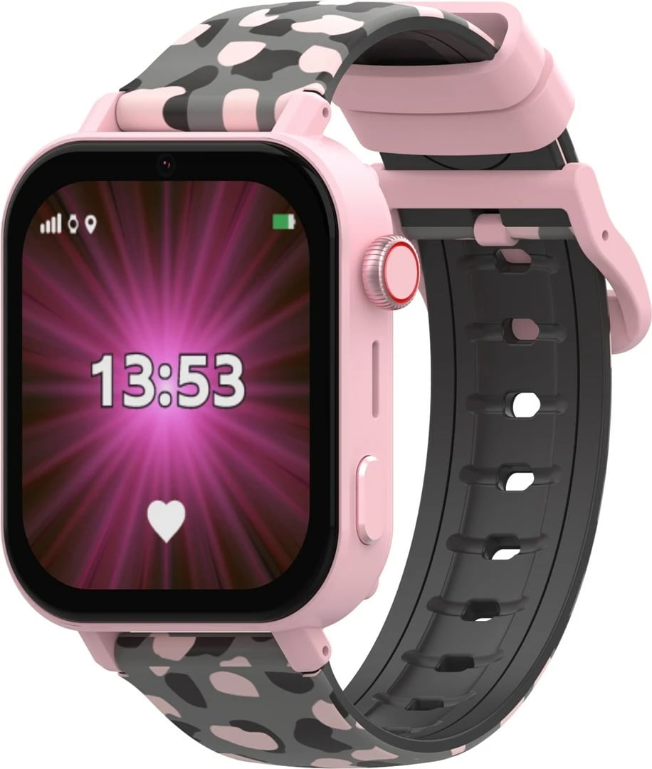 Smartwatch KIDI KiDiZ Connect për fëmijë, 4G LTE, GPS, 700 mAh, Rozë