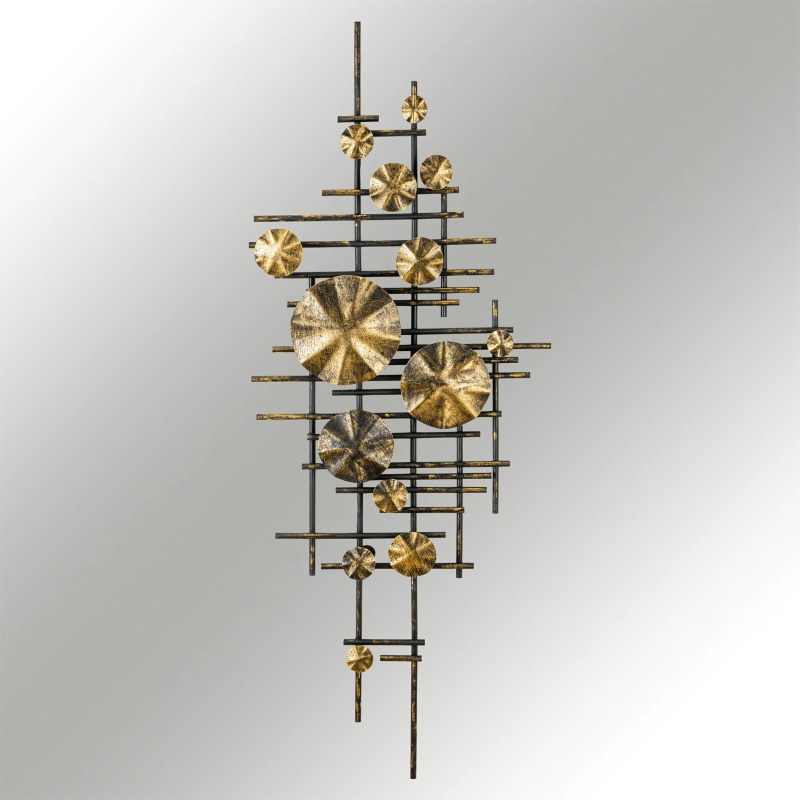 Aksesor dekorativ metalik për mur Wallity, Mihrimah, shumëngjyrësh