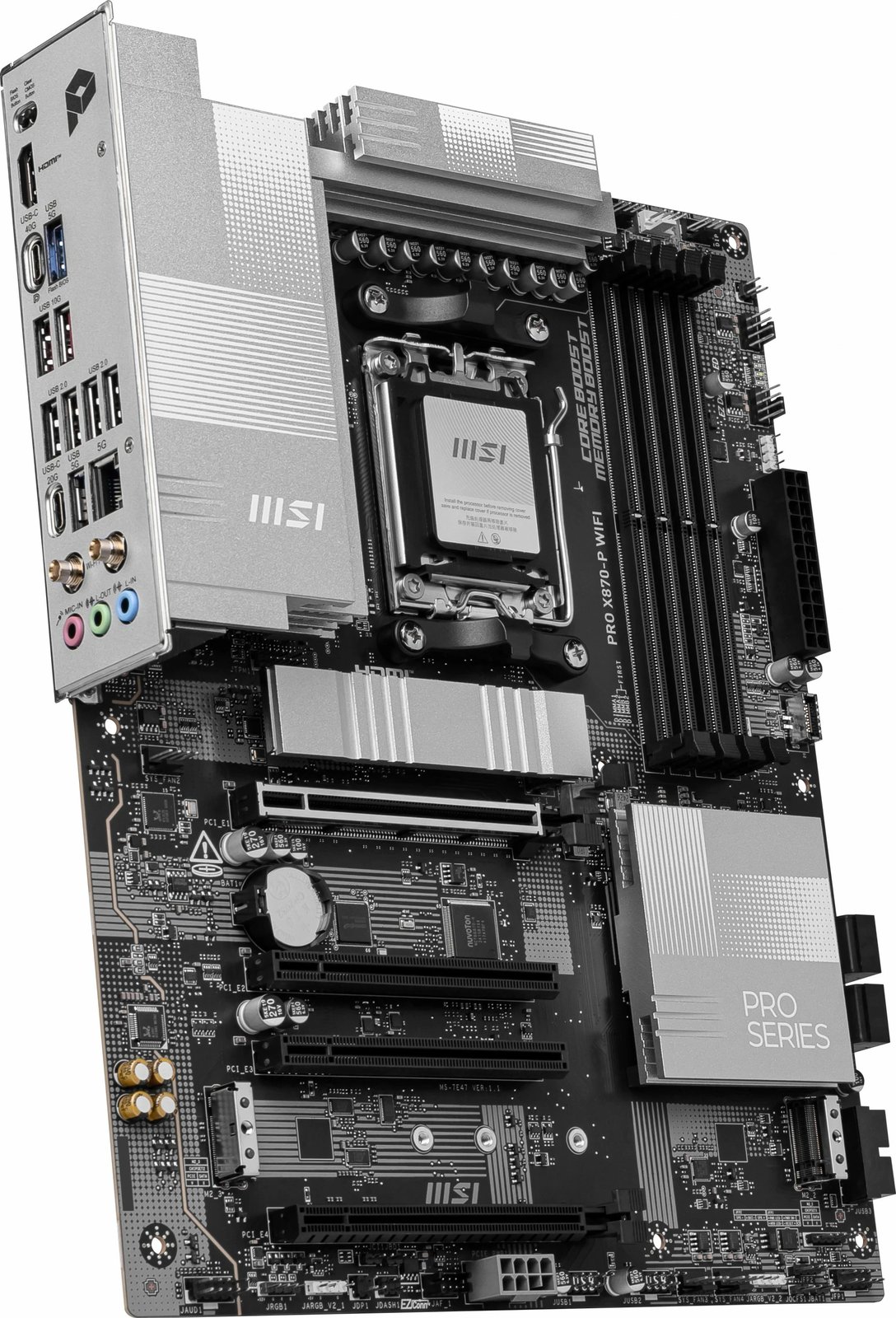 Pllakë amë MSI PRO X870-P WIFI, AMD, Socket AM5, DDR5, 256 GB