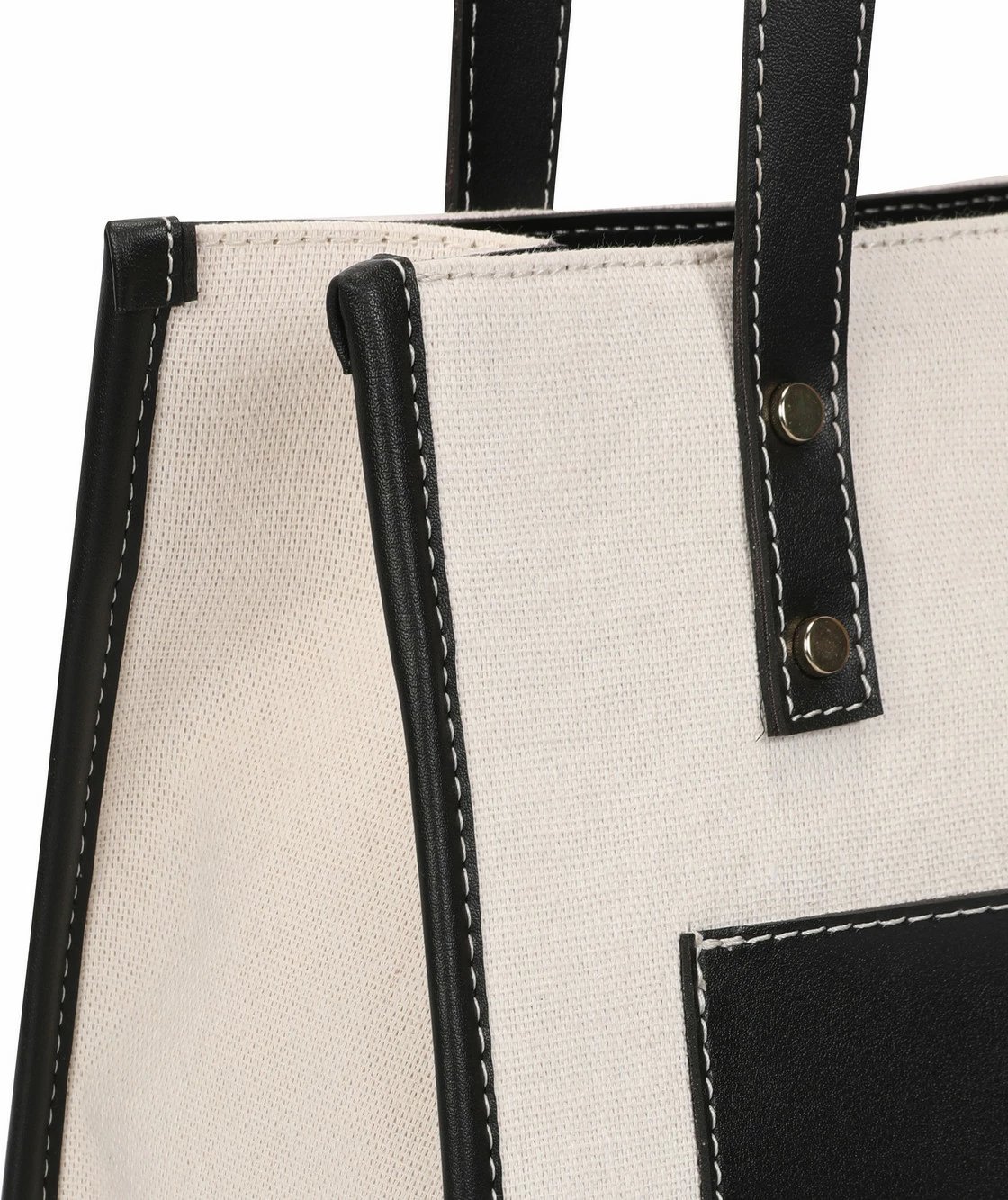 Çantë tote Lucky Bees, e zezë-krem, 376