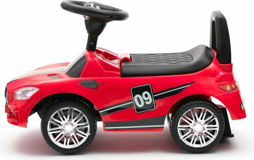 makinë ecëse për fëmijë, Baby Mix, RACER, 12m+, ngarkesa 25 kg, me panel zëri, e kuqe