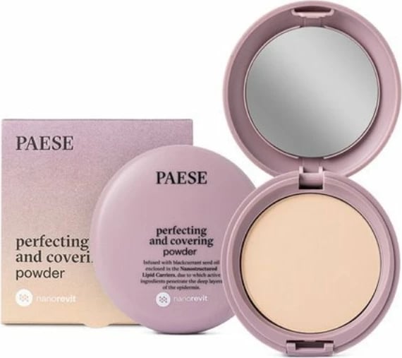 Puder kompakt për femra Paese Nanorevit Perfecting and Covering Powder 03 Sand, 9g