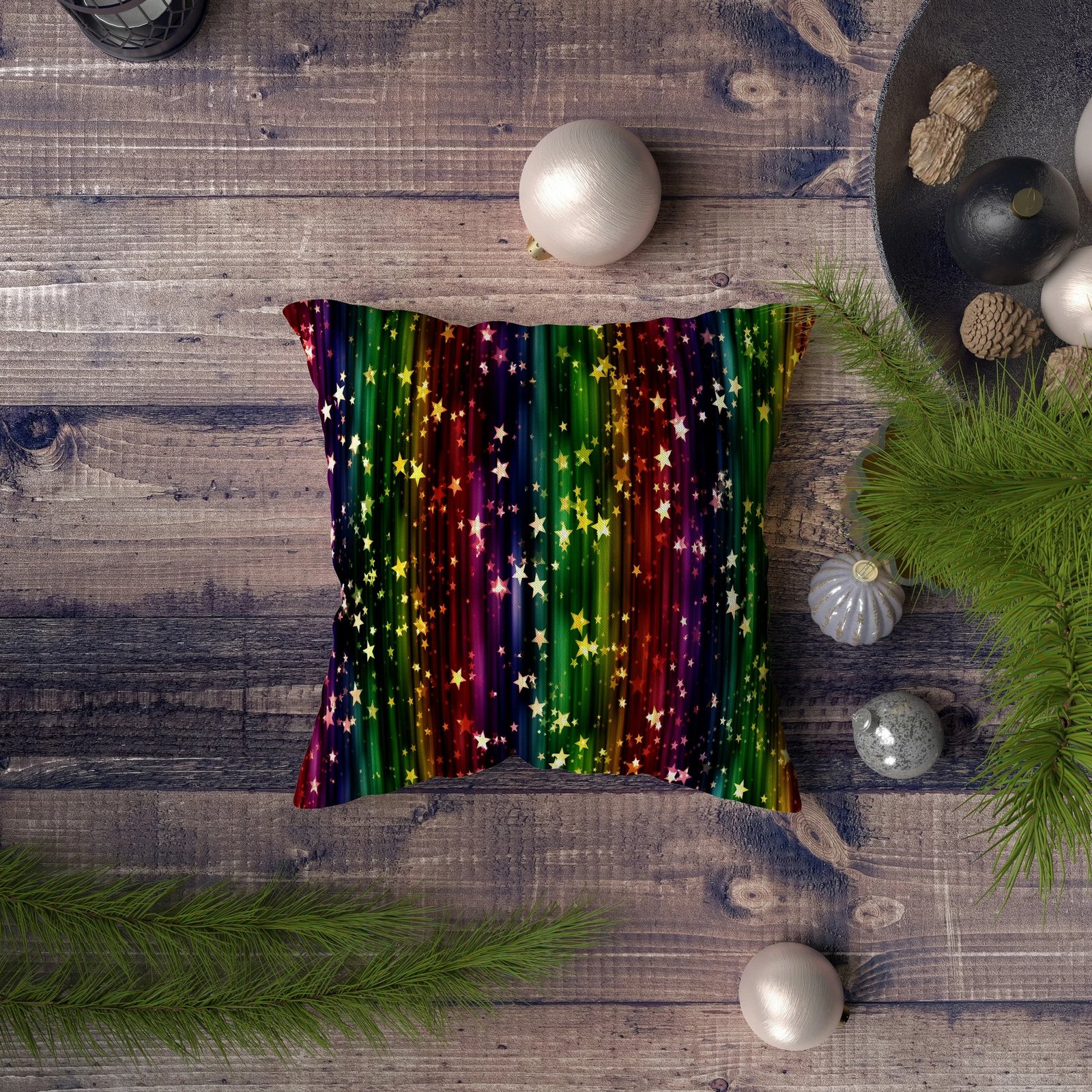 Jastëk dekorativ Aberto Design, shumëngjyrësh, NYXMAS055, 43x43cm