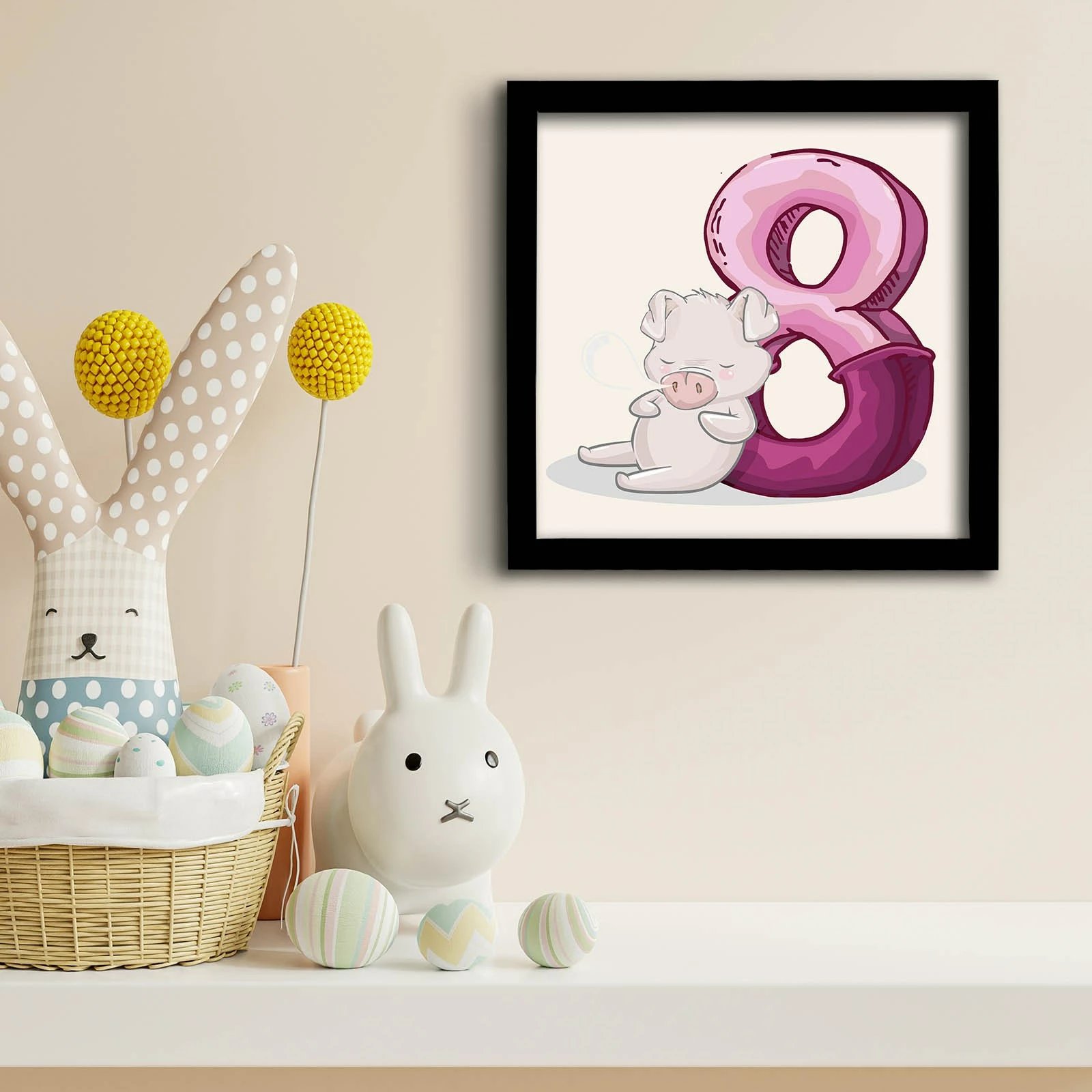 Pikturë dekorative me kornizë MDF, Wallity, 3333SCT-009, 33x33cm