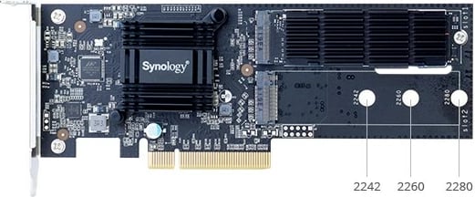 Kartë interface Synology M2D18, PCIe, slot M.2, e zezë