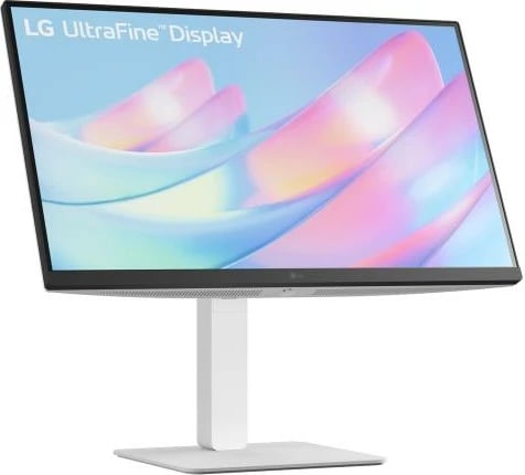 Monitor LG 27US550-W UltraFine 4K 27", HDR10, 90% DCI-P3, 300 nits, stand rregullueshëm (tilt/lartësi/kthim/rotacion), model 27US550-W.AEU, argjendtë/zi/bardhë