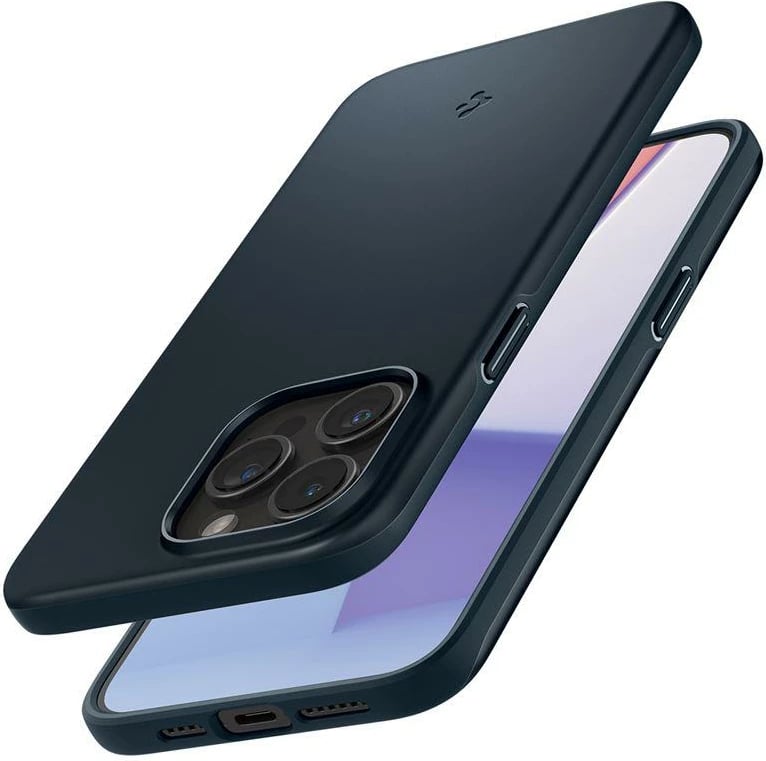 Mbështjellës Spigen Thin Fit për iPhone 15 Pro Max, Black Metal