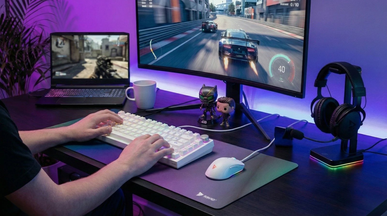 Tastierë mekanike magnetike Savio ASTRAL WHITE Jade 82-taste RGB USB-C QWERTY EN e bardhë