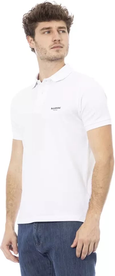 Maicë polo për meshkuj Baldinini Trend, e bardhë