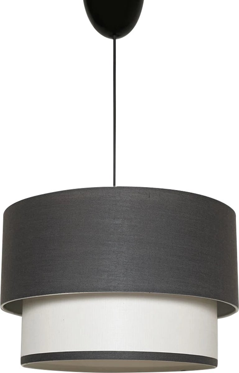 Llambë tavani Opviq, SP286, trup plastik, kapak prej tekstili, anthracite dhe e bardhë, 30x65cm
