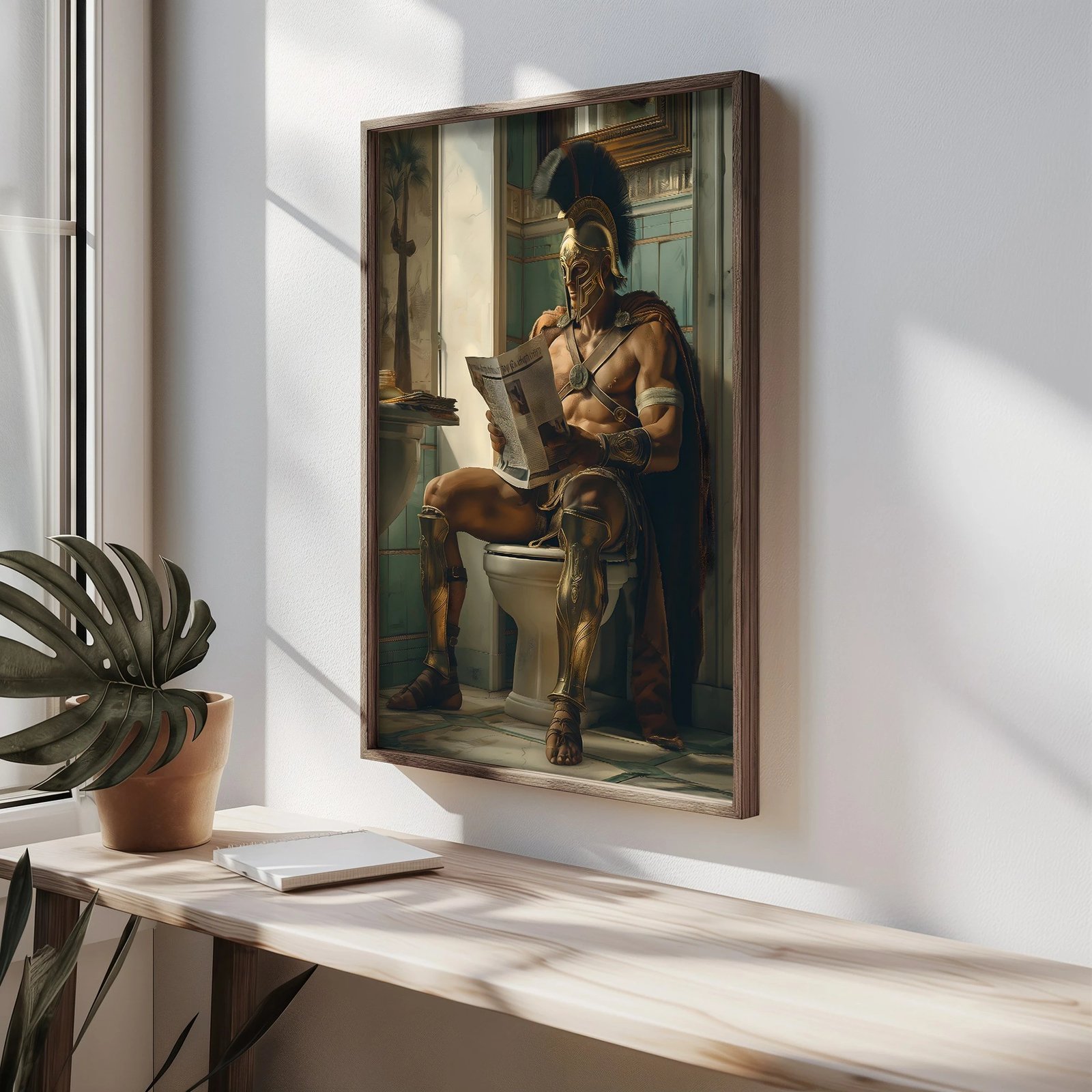 Pikturë dekorative me kornizë MDF, shumëngjyrëshe, HUM061, 50x70x3.5cm