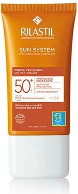 Krem dielli për fytyrë Rilastil Sun System Velvet Cream unisex SPF50+ 50ml