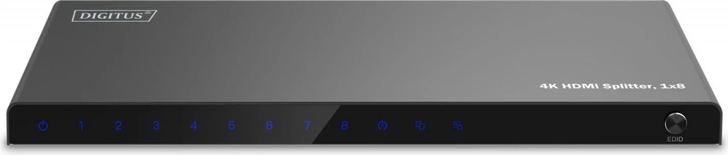 Shpërndarës HDMI Digitus DS-55338, 1x8, 4K/60Hz, HDR, i zi