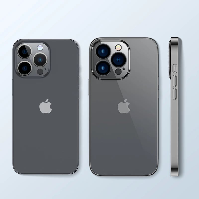 Mbështjellës Joyroom JR-14Q3 për iPhone 14 Plus, kornizë metalike, i zi