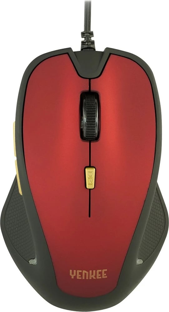 Maus YENKEE YMS 1010RD - USB, e zezë/kuqe
