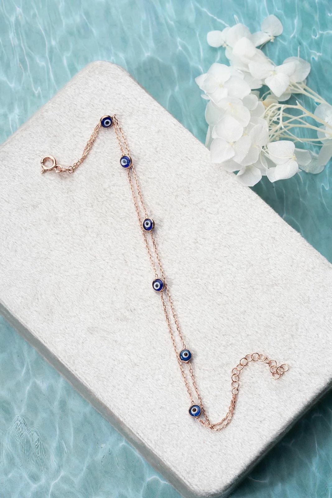 Byzylyk argjendi Jumeon, ngjyrë rozë dhe kaltër, NRZ1000365