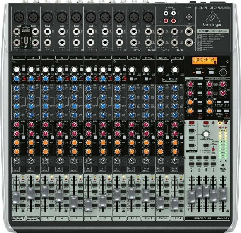Mikser Behringer QX2442USB, 24 kanale