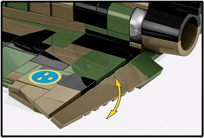 Set blloqesh ndërtimi, Cobi, Saab AJS 37 Viggen COBI-5911, 911 copa, shkallë 1:48, 9+, seri Armed Forces