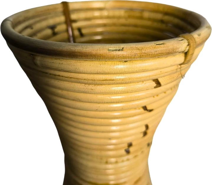 Vazo Virnia, ratan PE, ngjyrë natyrale, 40x70cm