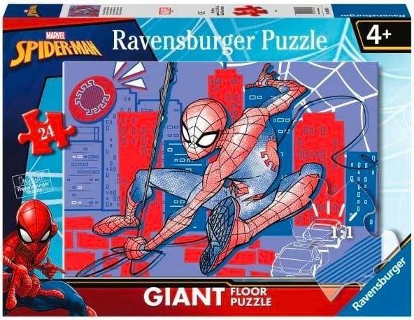 Puzzle gjigant Ravensburger Spiderman, 24 pjesë, shumëngjyrësh