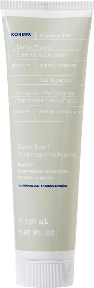 Emulsion pastrues fytyre për femra Korres Olympus Tea 3-in-1, 150ml
