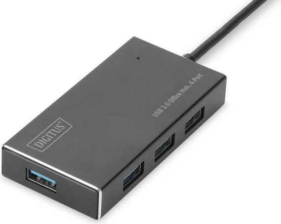 Hub USB 3.0 Digitus DA-70240-1, 4 porta, alumini, i zi