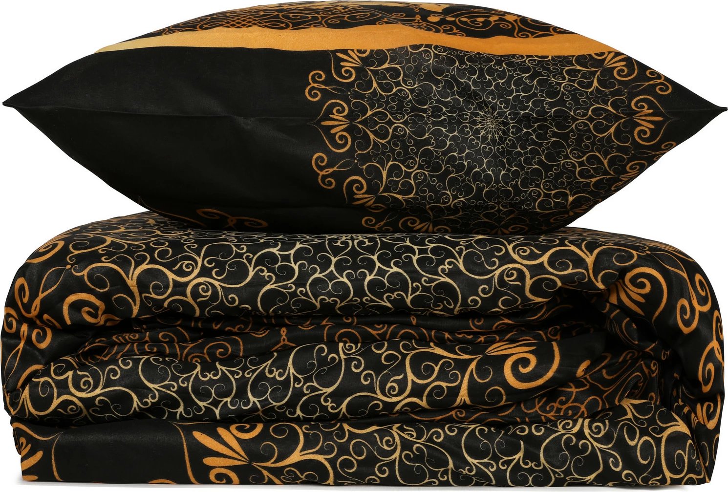 Set mbulesë për jorgan Super King, L'essentiel Osmanlı, e verdhë