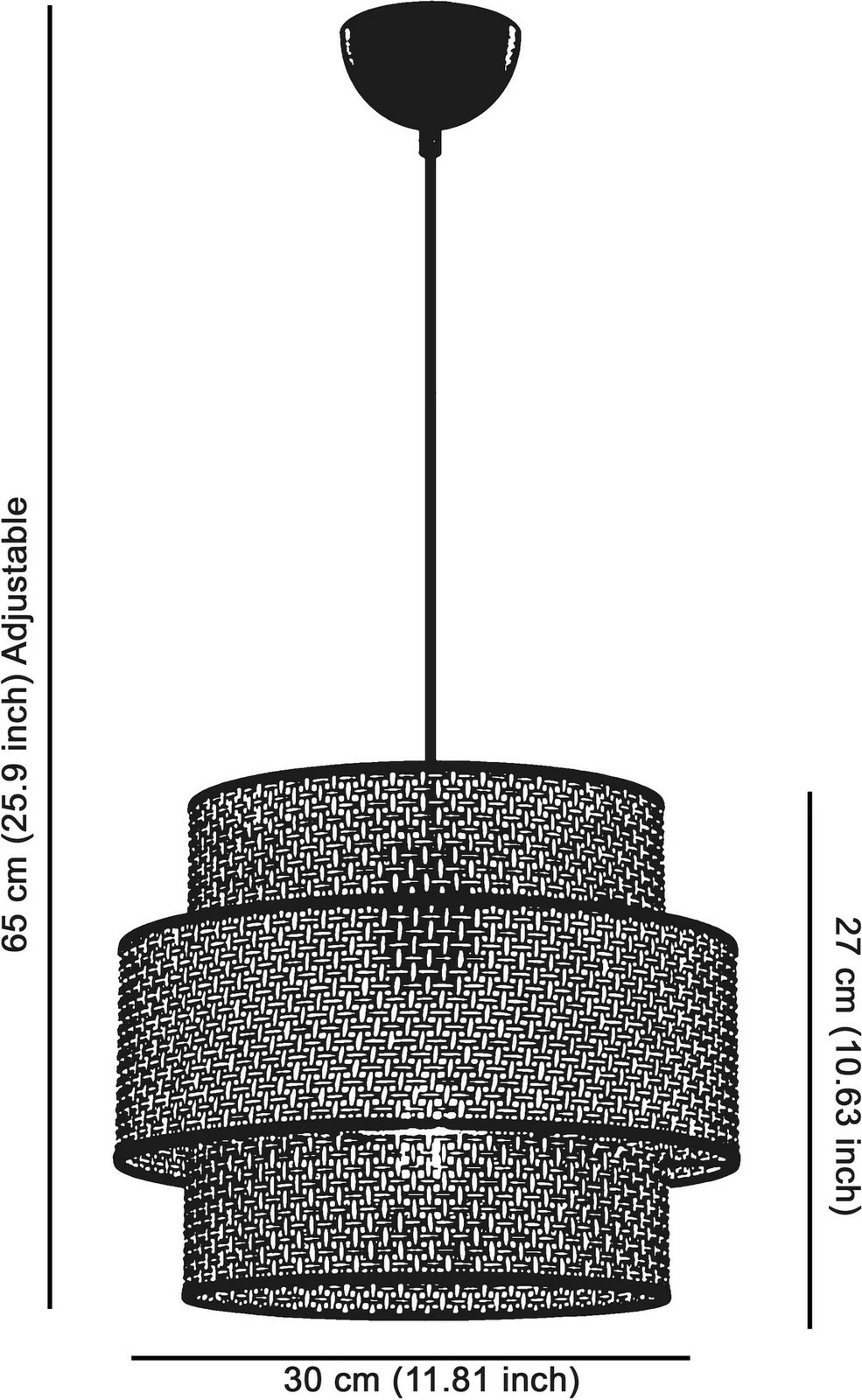 Llambë tavani Opviq, Cascade, e bardhë dhe antracit Llambë tavani Opviq, Cascade, e bardhë dhe antracit