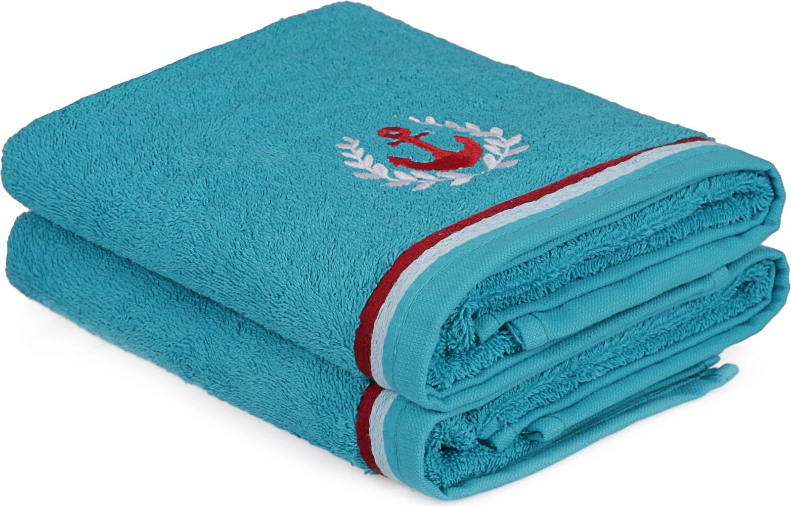 Set peshqirësh duarsh, 2 copë, ngjyrë turkuaz, Mijolnir, Maritim