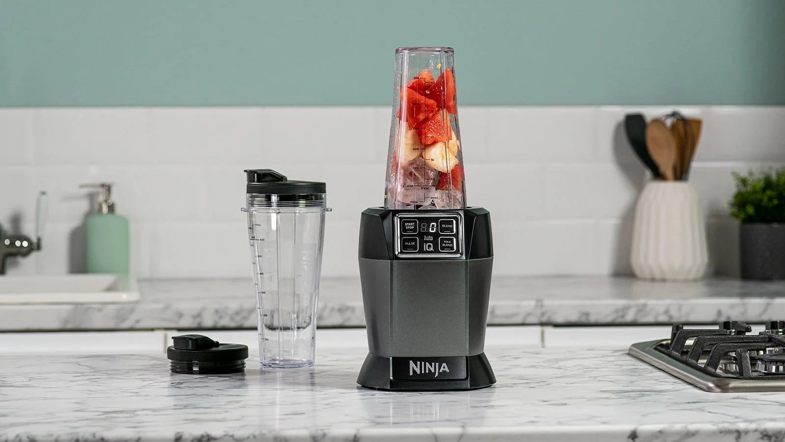 Blender Ninja BN495EU, 0.7 L, 1000 W, Anthracite, Black, Grey