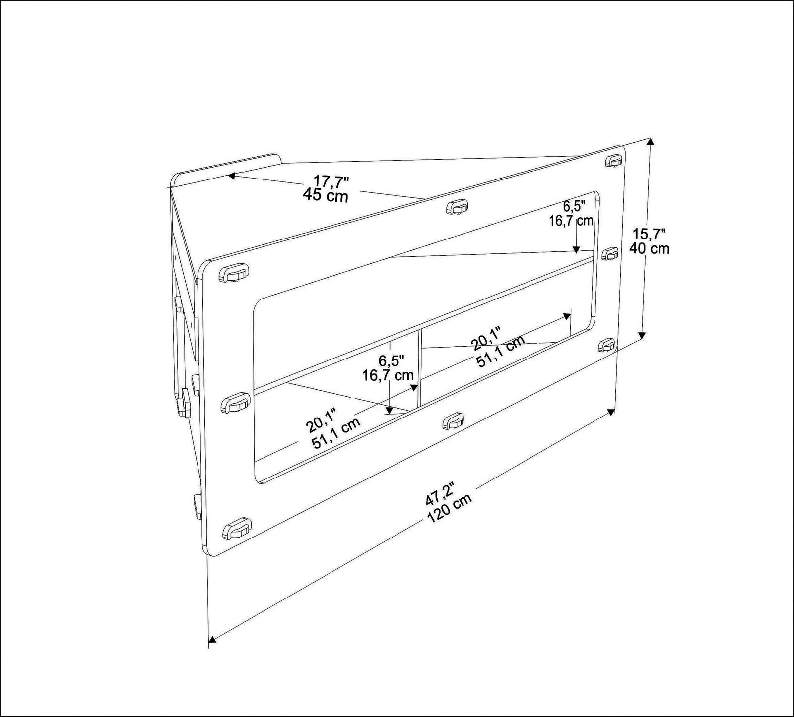 Komodë për TV Hanah Home, ngjyrë lisi, Sala