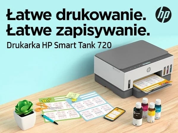 Printer HP Smart Tank 720, All-in-One, Termal inkjet, Gri Printer HP Smart Tank 720, All-in-One, Termal inkjet, Gri
