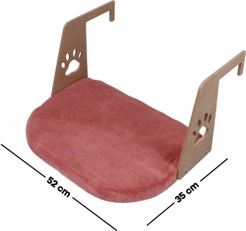 Shtrat për mace, Paws & Whiskers, Riana, ngjyrë korale