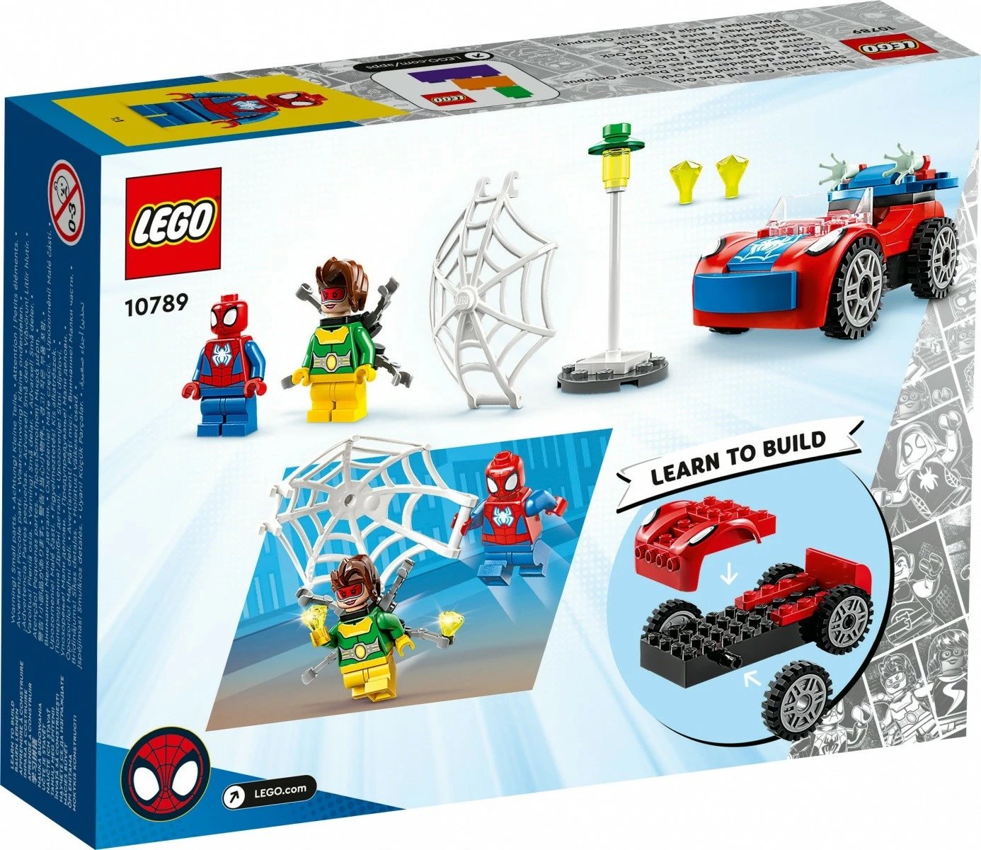 Set LEGO Marvel Super Heroes 10789, Makina e Spider-Man dhe Doc Ock, 48 pjesë, për fëmijë, plastikë