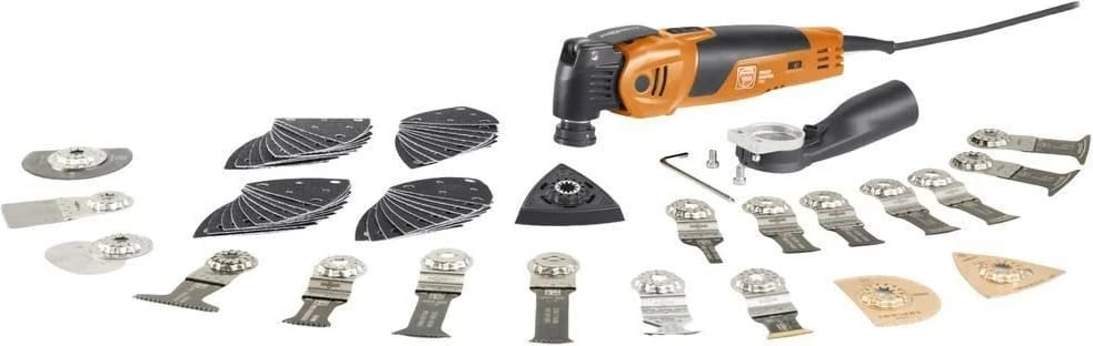 Mjet multifunksional FEIN Multimaster MM700 Max Top me aksesorë, portokalli
