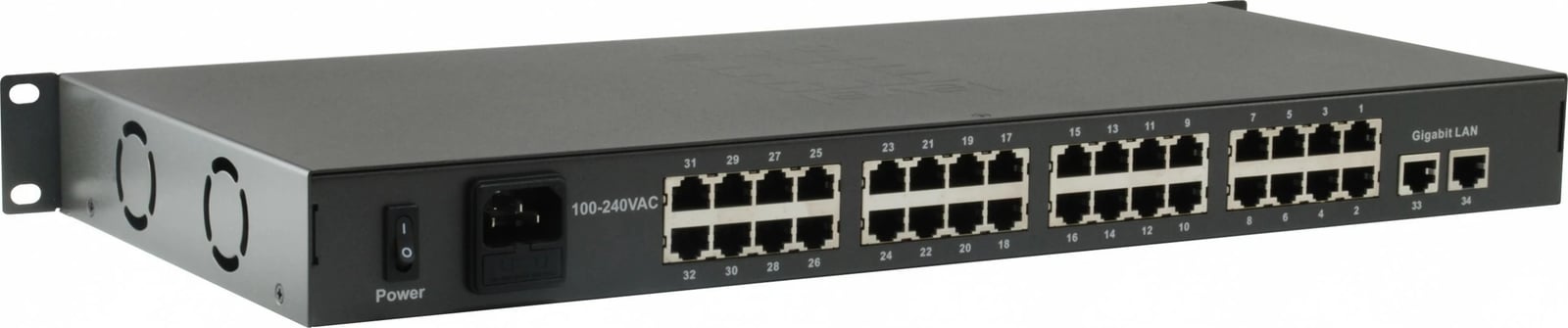 Switch LevelOne FGP-3400, 34-Port, PoE, 380W